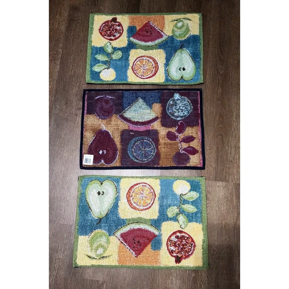 Delightful Fruits Table Mat Placement Set Of 6